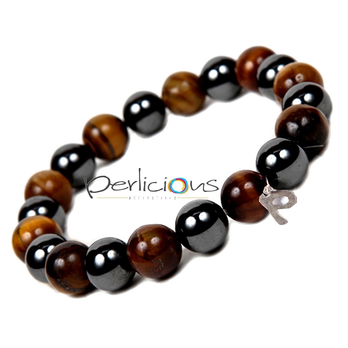 tiger eye and hematite